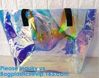 Fashion Hologram Laser Handbag Purse Shoulder Summer Beach Bag for Women,women hologram handbag jelly pvc clear shoulder supplier