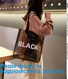 Custom Fashion New Design Women Hologram Handbag Jelly Pvc Clear Shoulder Bag Iridescent Tote Bag supplier