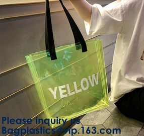 Iridescent bag Hologram Holographic Handbag waterproof shoulder bag,Hologram zipper pvc cosmetic bag supplier