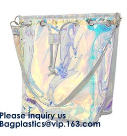 Hot Selling Promotional Hologram Laser Unicorn Prints Cosmetic Bag Pouch Coin Purse With Strap Makeup Wash Bag supplier