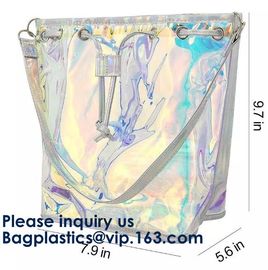 Hot Selling Promotional Hologram Laser Unicorn Prints Cosmetic Bag Pouch Coin Purse With Strap Makeup Wash Bag supplier