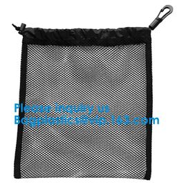 Promotion Small Polyester Mesh Drawstring Bag Customs Size and Logo printing Round Bottom Drawstring Mesh Bag For Sport, supplier