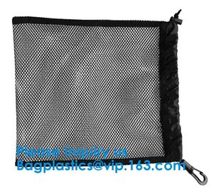 Promotion Small Polyester Mesh Drawstring Bag Customs Size and Logo printing Round Bottom Drawstring Mesh Bag For Sport, supplier