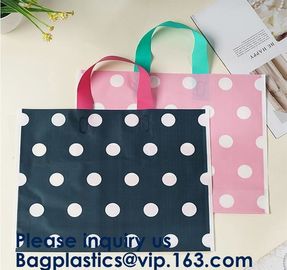 100% Eco-Friendly Biodegradable Custom Design Hdpe/Ldpe Shopping Carrying Flexi Soft Loop Plastic Handle Bag supplier