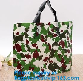 100% Eco-Friendly Biodegradable Custom Design Hdpe/Ldpe Shopping Carrying Flexi Soft Loop Plastic Handle Bag supplier