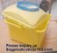 OEM 3l 5l 10l 12l 21l 22l yellow hospital biohazard medical needle disposal plastic safety sharps container supplier