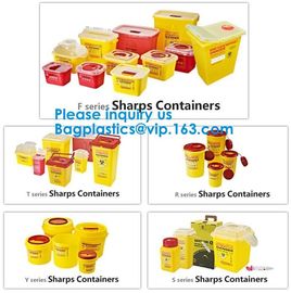 Biohazard Plastic Sharps Container,Hospital Biohazard Medical Needle Disposable Plastic Safety Sharps Container supplier