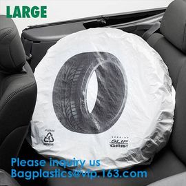 Car Tire Plastic Storage Tote Bags Tyre Packaging Custom Size Disposable Gusset Disposable Custom Size Printing Tire Bag supplier