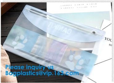 ECO Zipper Lock Slider Bag/Resealable PVC Slider Zip Poly Bag,Databundles Packing Bag,Transparent Plastic Zipper Bag Pou supplier