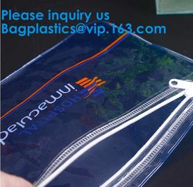 Horizontal Zipper Bags Design Zipper Bags Logo Frosted Poly Bags For Clothes Shirt Swimwear Bikini Beach Bag Packaging supplier