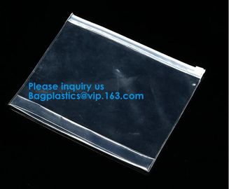 Water Proof Clear Pvc Slider Plastic Zipper Bag Resealable Zip Lock Packing Poly Bags Plastic Document Bags supplier