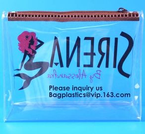 Clear Vinyl Slider Bags/ PVC EVA Zipper Bag,Clothes Packaging Suited Frosted PVC/EVA Vinyl Slider Top Zipper Bag For Swi supplier