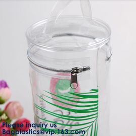 Vinyl Zipper Tube, Makeup Tube Bag, Cosmetic Tube Transparent Plastic Cosmetic Organizer Bag Pouch PVC Travel Toiletry supplier