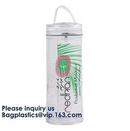 Vinyl Zipper Tube, Makeup Tube Bag, Cosmetic Tube Transparent Plastic Cosmetic Organizer Bag Pouch PVC Travel Toiletry supplier