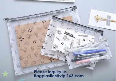 Promotional Custom Printed Pvc Vinyl Transparent Stationery k Bags,Crossbody Stationery Set Zipper Pvc Bag Bagease supplier