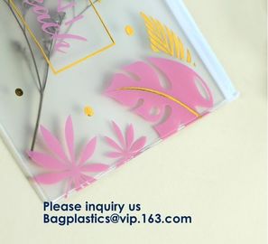 Logo Printed Slider Zipper Clear Pvc Bag For Package Vinyl Transparent Pvc Bag Cosmetic Packing,Zipper Closure Design supplier