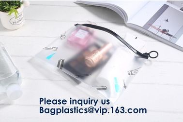 Clear PVC k Bag For Gift Package,OEM Service Transparent Packaging Pvc Slider Frosted Bag,EVA Slider Zipper Bag So supplier