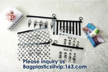 Clear PVC k Bag For Gift Package,OEM Service Transparent Packaging Pvc Slider Frosted Bag,EVA Slider Zipper Bag So supplier