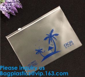 PVC Slider Frosted Zipper Bag ,Plastic Packing Bag With Zipper, Resealable Poly Bags,Slider Zipper Bag Clear Pvc Packagi supplier