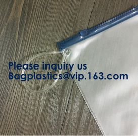 Custom Waterproof Clear PVC Slider k Bubble Cosmetic Bags,Clear PVC PP OPP PE LDPE slider bag,Vinyl Pvc k Ba supplier