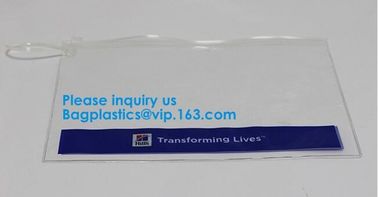 Custom Waterproof Clear PVC Slider k Bubble Cosmetic Bags,Clear PVC PP OPP PE LDPE slider bag,Vinyl Pvc k Ba supplier