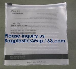 Slider Zipper Cosmetic Pvc Bag Clear Vinyl Pvc k Bag,Matte PVC Zipper Slider Bag With Ring, Bagease, Bagplastics supplier