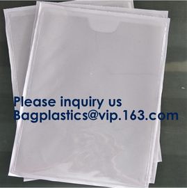 PVC backseal bag, PVC adhensive bag, PVC adhensive envelope, Document attacched BAGS, Metal buckel zipper lock bags supplier