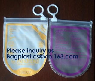 Excellent Quality Slider Zipper Clear Smartphone Waterproof Packaging Pvc Transparent Bag,Customized Pvc Plastic Zipper supplier