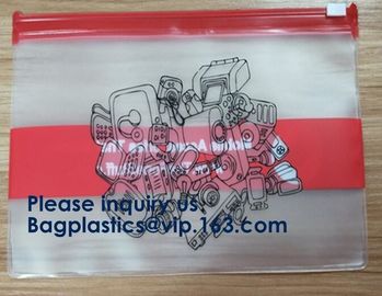 Biodergadable Customized Pvc Plastic Zipper Slider Bag Makeup Zipper Bag For Travel Slider Zipper Bag With Zipper supplier