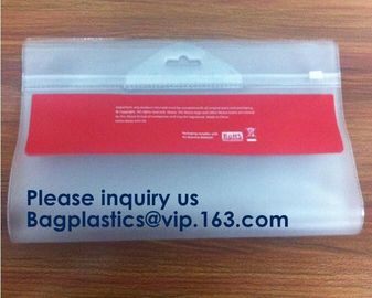 Slider Zip Lock Grip Seal Custom Size Logo PVC Slider Closure Mat Zipper Bag Socks Sealing Poly Bags bagease bagplastics supplier