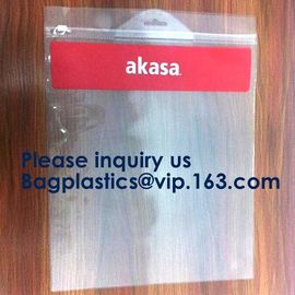 Slider Zip Lock Grip Seal Custom Size Logo PVC Slider Closure Mat Zipper Bag Socks Sealing Poly Bags bagease bagplastics supplier