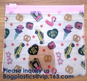 Waterproof Slider Zip Lock Documents Pvc Eva Bag With Logo Printing,Zip Lock Eva Bag,Frosted Eva Bag,Matte Pvc Bag supplier