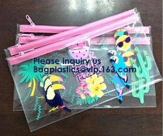 Waterproof Slider Zip Lock Documents Pvc Eva Bag With Logo Printing,Zip Lock Eva Bag,Frosted Eva Bag,Matte Pvc Bag supplier