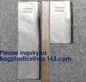 k Plastic Bags Packaging Custom Clear Poly Pvc Slider Zipper Bag, Standup Cosmetics Packaging PVC Slider Bag supplier