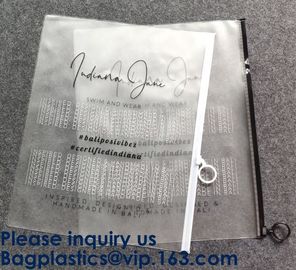 k Plastic Bags Packaging Custom Clear Poly Pvc Slider Zipper Bag, Standup Cosmetics Packaging PVC Slider Bag supplier