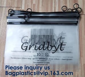 k Plastic Bags Packaging Custom Clear Poly Pvc Slider Zipper Bag, Standup Cosmetics Packaging PVC Slider Bag supplier