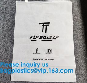 Transparent PVC Biodegradable Custom Frosted Slider Zipper Pouch For Bikini Swimwear Clothing Plastic Packaging k supplier