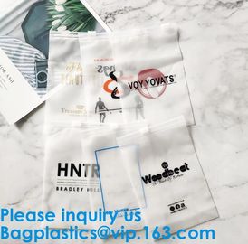 Transparent PVC Biodegradable Custom Frosted Slider Zipper Pouch For Bikini Swimwear Clothing Plastic Packaging k supplier