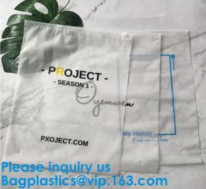 Transparent PVC Biodegradable Custom Frosted Slider Zipper Pouch For Bikini Swimwear Clothing Plastic Packaging k supplier