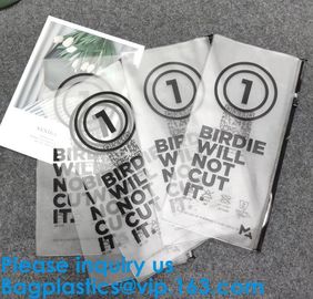 Sinicline Nice Pvc Eva Slider Zipper String Biodegradable T-Shirt Packaging Plastic Bag With Logos Custom Logo Printed supplier