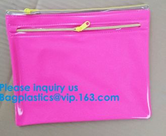 Custom Made Clear Plastic Vinyl Pvc A4 File Bag With Slider k,Vinyl PVC Bags With Slider Zipper, BAGEASE, BAGPLAST supplier