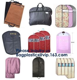 Vinyl Garment Suit Bag With Pocket,Printed Zipper Garment Clothing Fodable Bag,Side Zipper Clothes Cover Travel Storage supplier