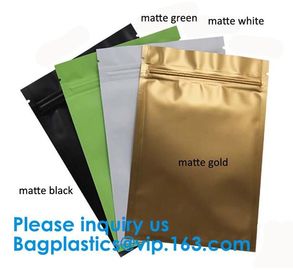 1 oz Matte white printing Loose Leaf Herbal Tea Packaging zip lock bag / Tea Leaf Bag,Herbal Child Proof Bag For Tobacco supplier