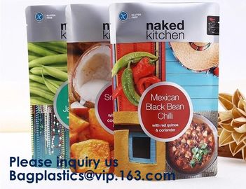 Custom Detox Tea Printed Stand Up Zipper Plastic k Pouch Standup Bag For Soup Food Packaging,Salad Dressings, Soup supplier