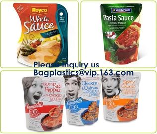 Stand Up Zipper Oven Microwave Cooking Bags /Retort Pouch/Microwave Bag For Liquid Organic Soup Packaging Bagease supplier