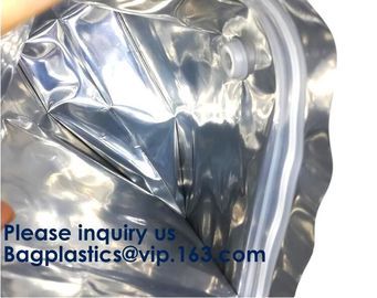 Reusable Side Gusset Coffee Bag Inside Aluminum Foil Coffee Packing With Valve,Aluminum Foil Vacuum Packing Bag, Zipper supplier