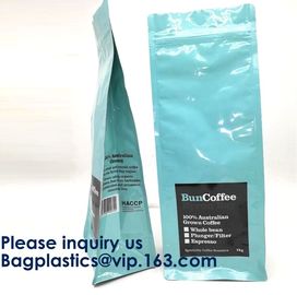 Reusable Side Gusset Coffee Bag Inside Aluminum Foil Coffee Packing With Valve,Aluminum Foil Vacuum Packing Bag, Zipper supplier