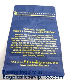 250g Heat Seal Side Gusset Yellow Coffee Pouches Bags With Valve Matte Coating Foil Flat Bottom Pouches Coffee 100g, Box supplier