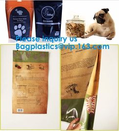 Custom Printing Glossy Aluminum Foil Animal Feed 5kg Qual Seal Pet Food Packaging Bags With Plastic Handle supplier