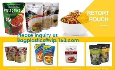 Pouch Bags, Stand up Bag Baby Food, Soups Sauces, Fish Sea Food, Ready Meals, Rice Pasta, Wet Pet Food, Dairy Food, Meat supplier